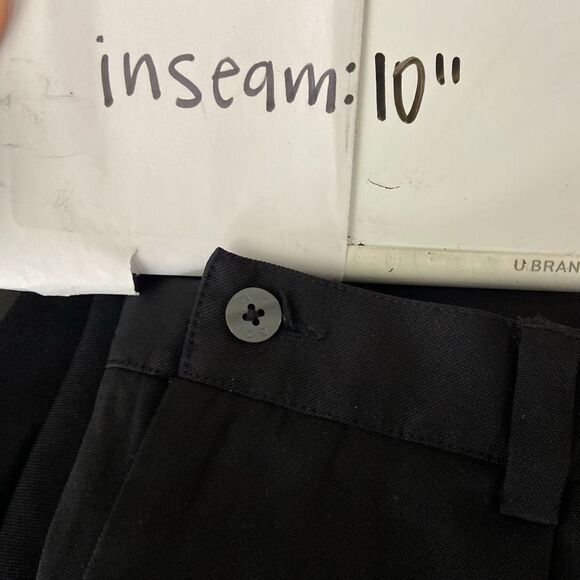 Nike Men’s Black Fit Dry Swoosh Pleated Chino Golf Short Size 35 - Picture 8 of 8